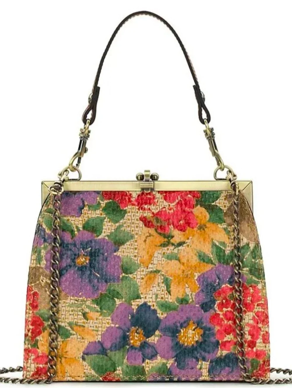Patricia Nash Aurelie Raffia Floral Frame Crossbody Clutch - NWT